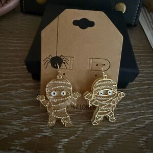 Gold Mummy Earrings